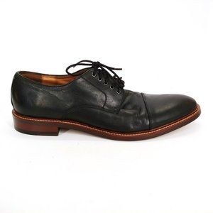 Blake McKay Mens Leather Oxford Dress Shoe Business Cap Toe Lace Up Black‎ 9.5